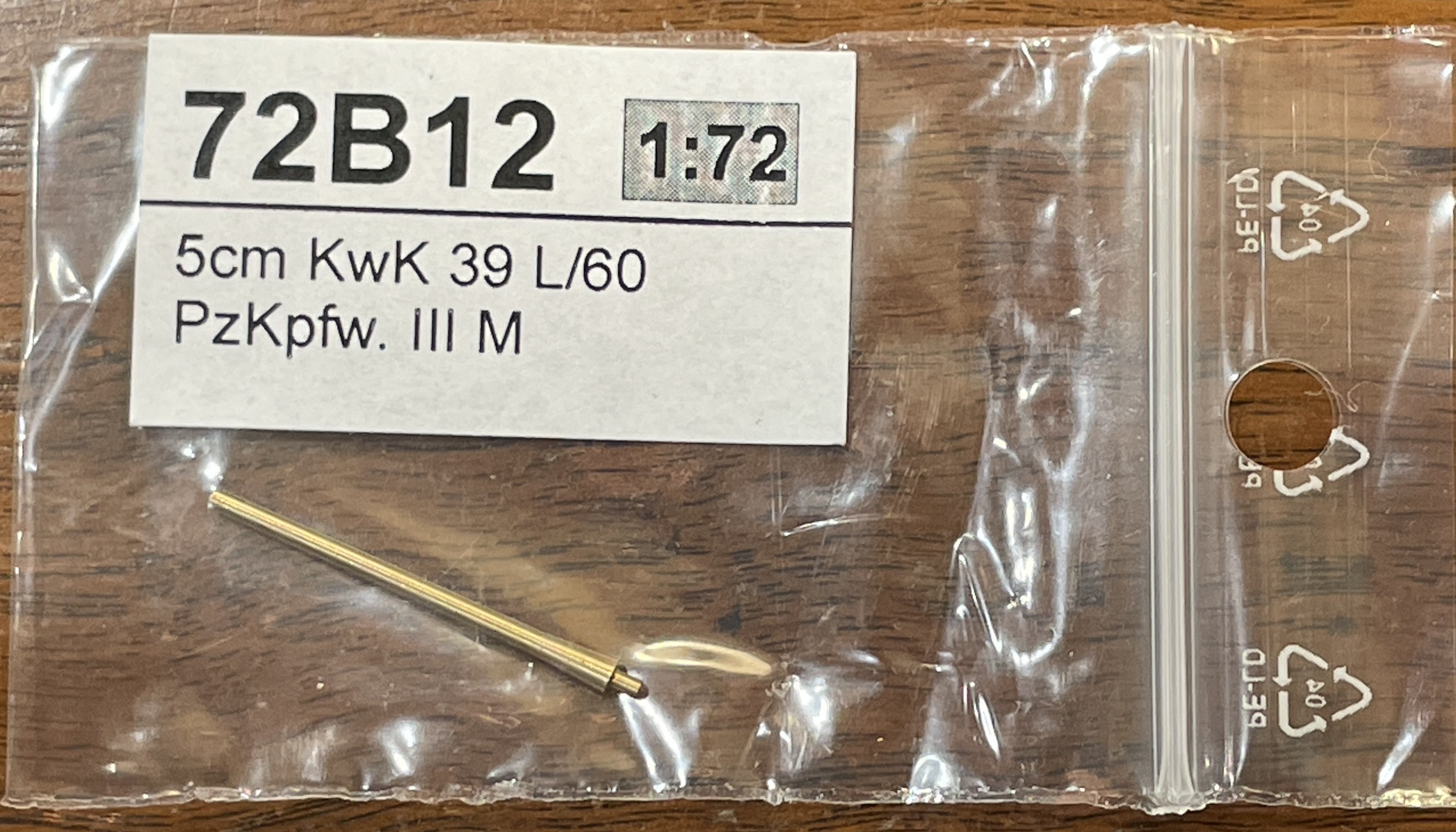 72B12 German 5cm L60 barrel